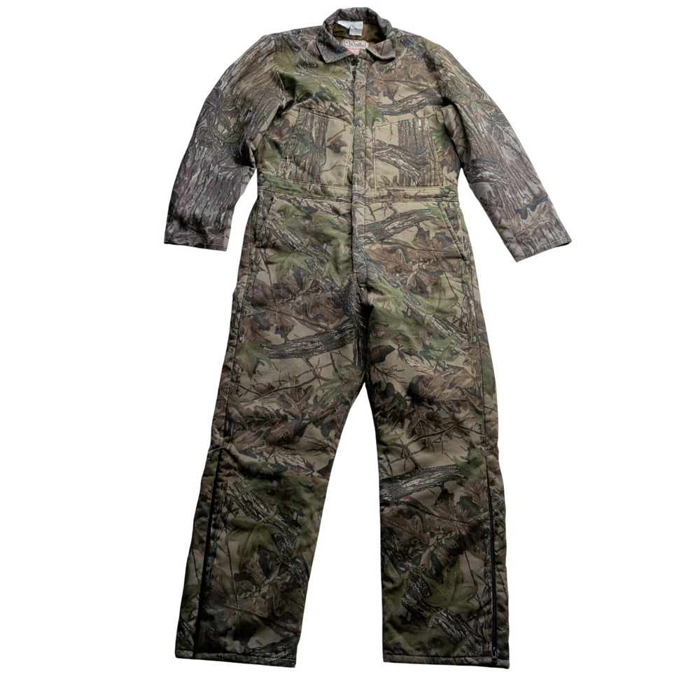 Vintage Walls Blizzard-Pruf‎ Realtree Camo Insulated Coveralls Mens L Tall USA